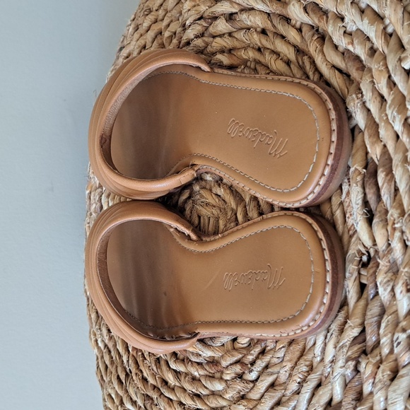 Madewell Womens‎ Addie Camel Brown Leather Multi-Strap Slide Sandals S-7.5 - Picture 5 of 10